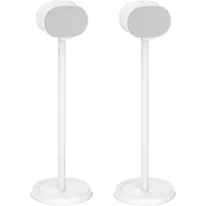 Heavy-Duty Speaker Stand for Sonos Era 300 Stand with Cable Management Floor Speaker Stands for Sonos Era 300 Speaker Stand for Easy and Secure Mounting-White, 2 Pack