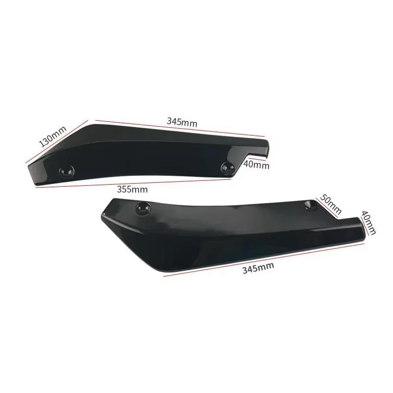 Adjustable Carbon Fiber Car Front Rear Bumper Strip Lip Spoiler Diffuser Splitter Scratch Protector Winglets Side Skirt Extension Universal Kit