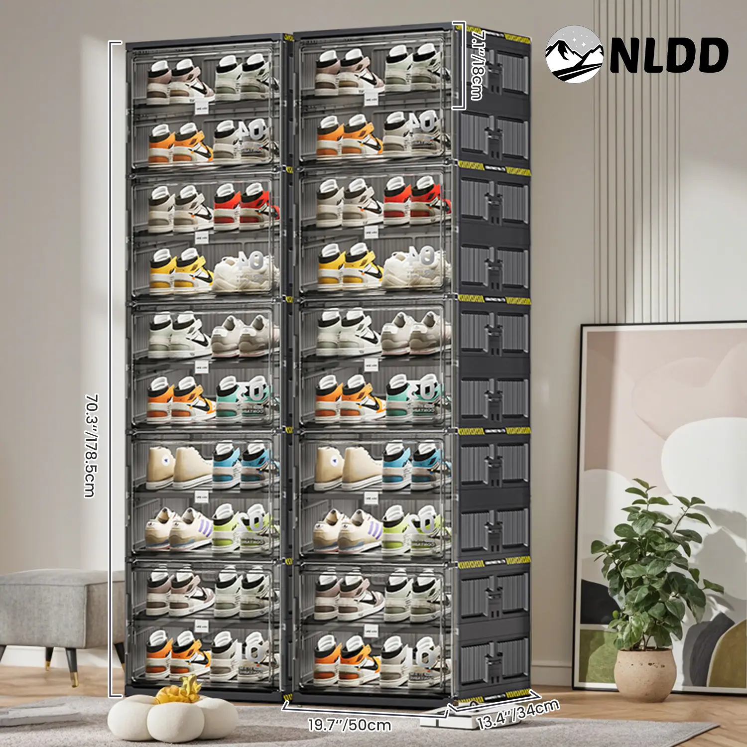 Widen and thicken 10 tier Black*2pcs