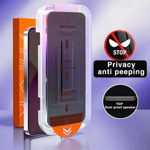 IPhone 12/11/X max/pro dust-free compartmentfilm, high-definition film, anti peeping film,convenient film application tool,phone protective film Accessories Protection