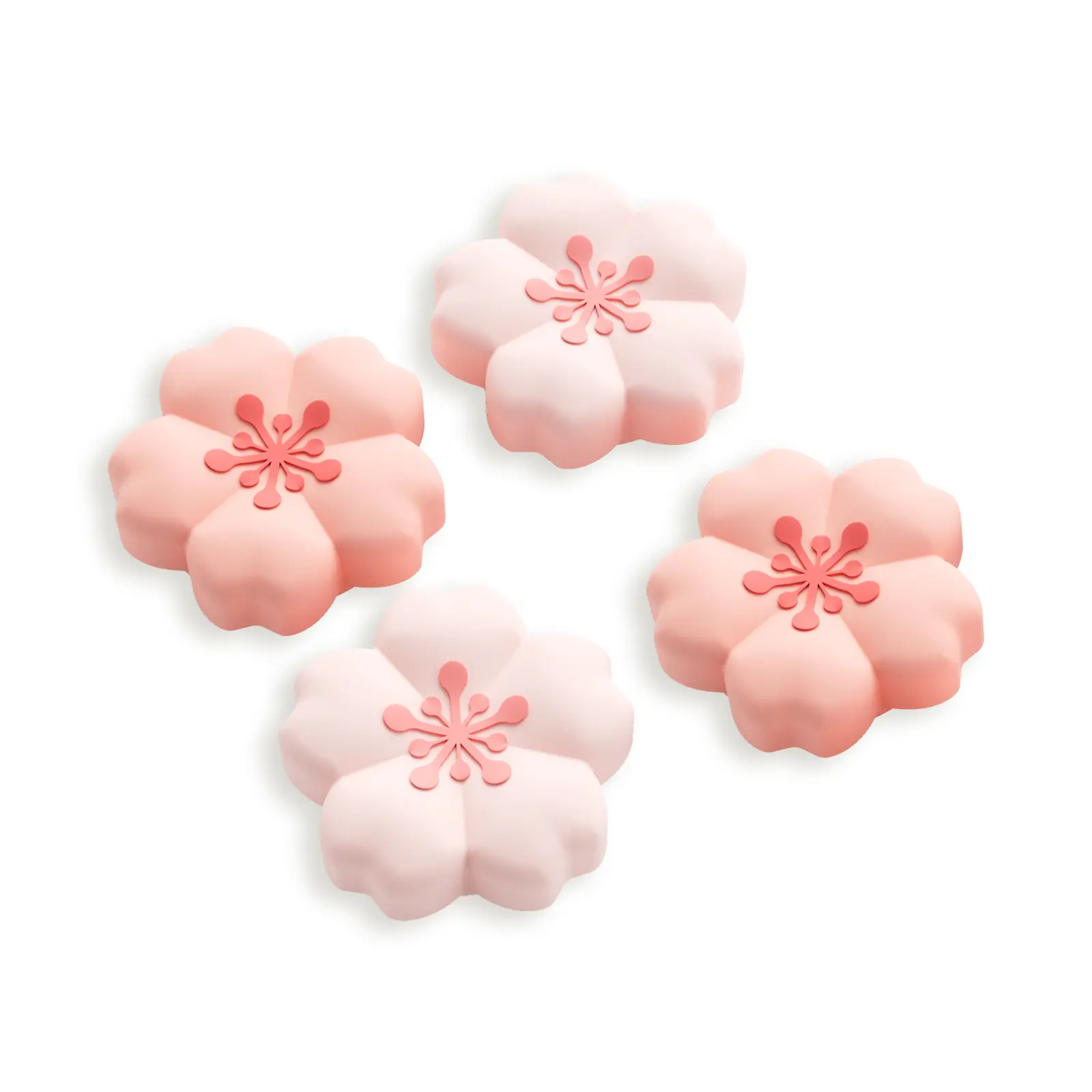 Geekshare Sakura Joystick Caps for Nintendo Switch 2 Joy-Con (2-Pack) – Cherry Bossom, Soft Anti-Slip Thumb Grip Covers