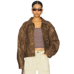 LIONESS Hailey Bomber Jacket in Acid