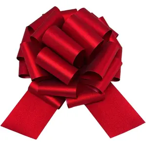 12" 1pcs Glitter Large Gift Bow for Bikes, Large Appliances, Table Decorations and Party Events Decoration (Red)