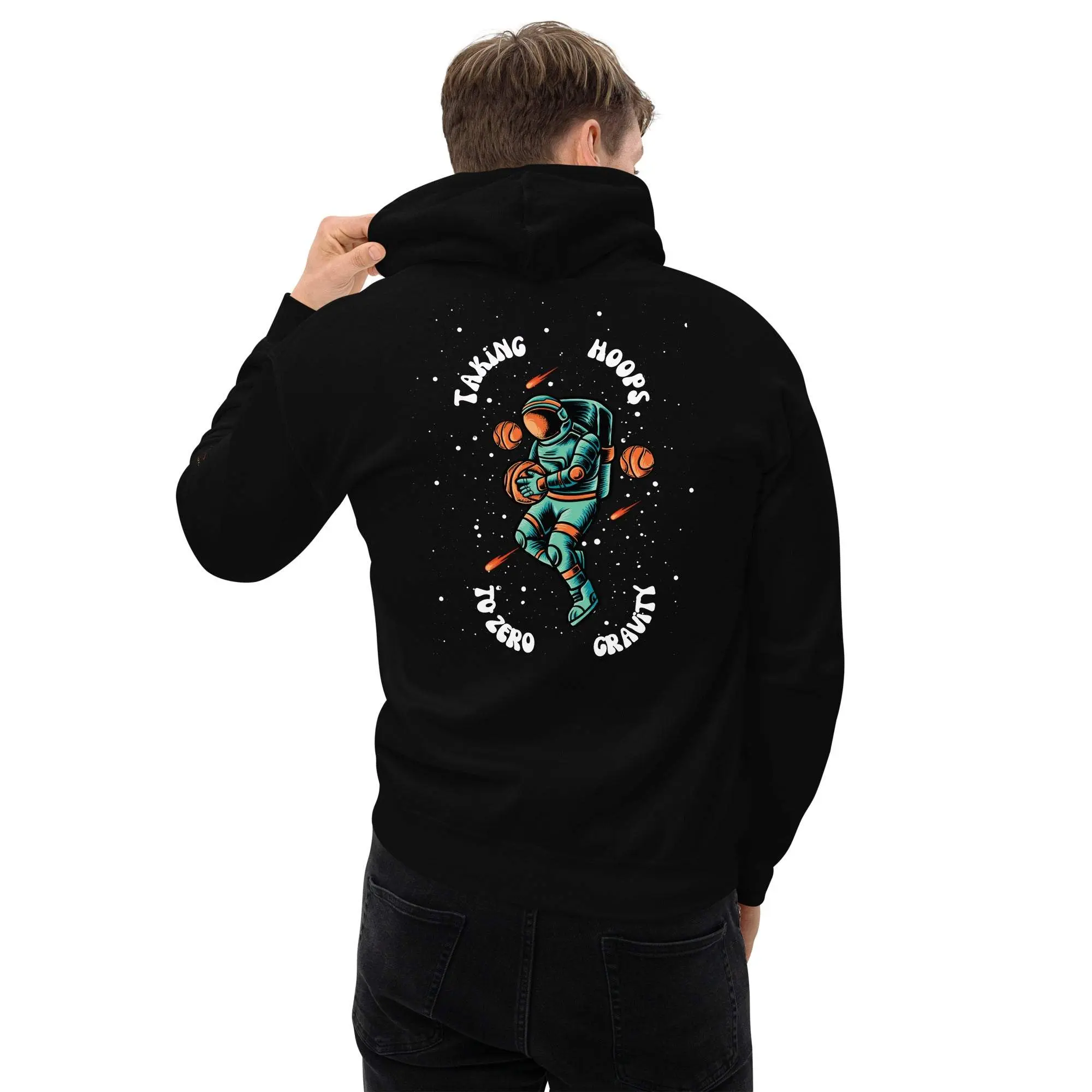 Astronaut NASA Hooper Unisex Hoodie Athletic Fabric Menswear Soft Matching Pocket Sweaters