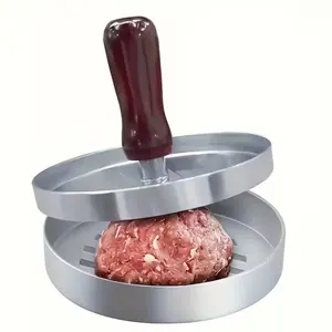 [Non-Stick Burger Press] 1pc Non-Stick Burger Press – Stainless Steel Meat Muffin Press for Perfectly Cooked Burgers, Cheese, And Vegetables | Durable BBQ Grill for Grilling Baking Pan And Outdoor Cooking, Grilling Accessories for Outdoor Grill