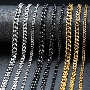 Retro Cuban Chain Necklace For Men and Women Fashion Accessories Birthday Gift