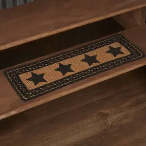 Blackstone Farm Star Rectangle Stair Tread Latex Rug