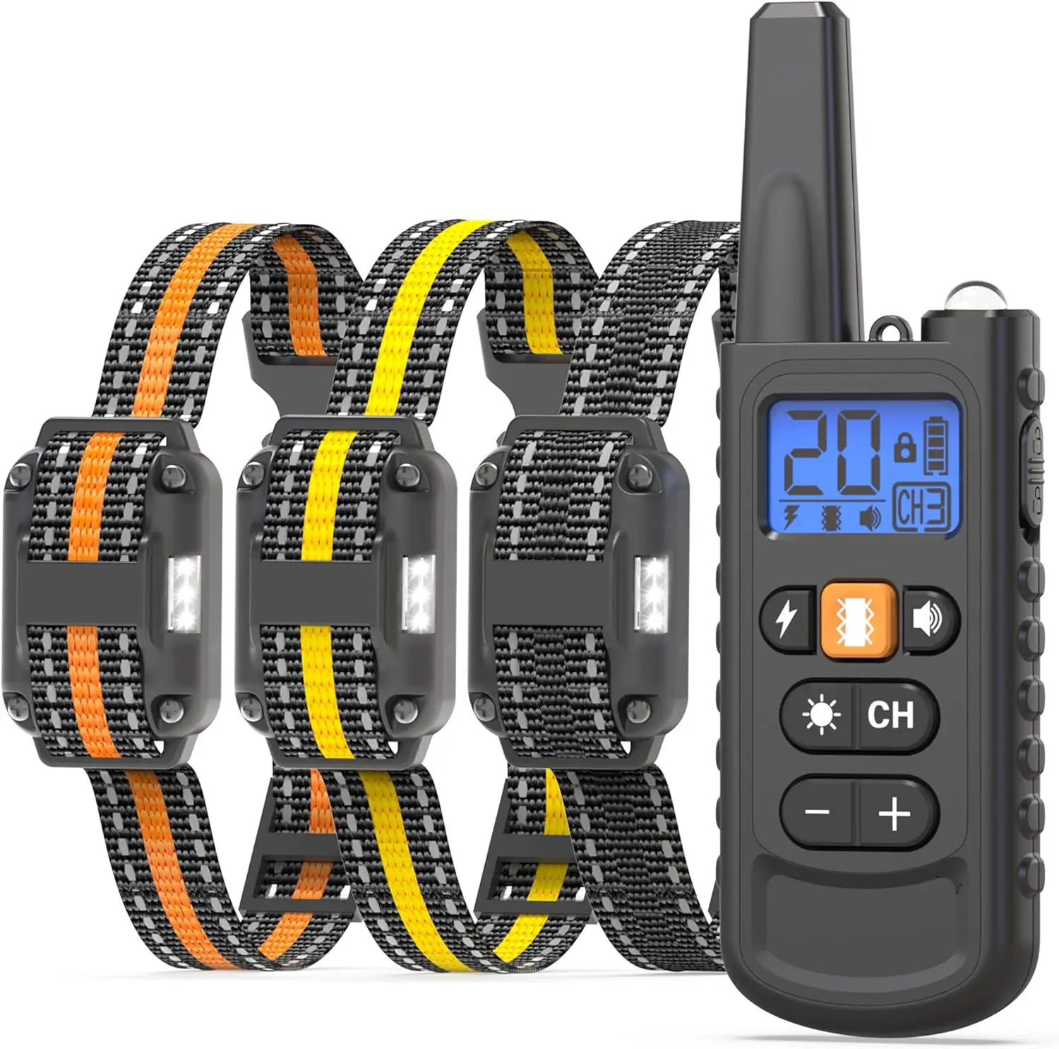 Dog Training Collar with Remote, Beep Vibration & Safe Shock, Waterproof Rechargeable Dog Training Collar with Remote, Beep Vibration & Safe Shock, Waterproof Rechargeable