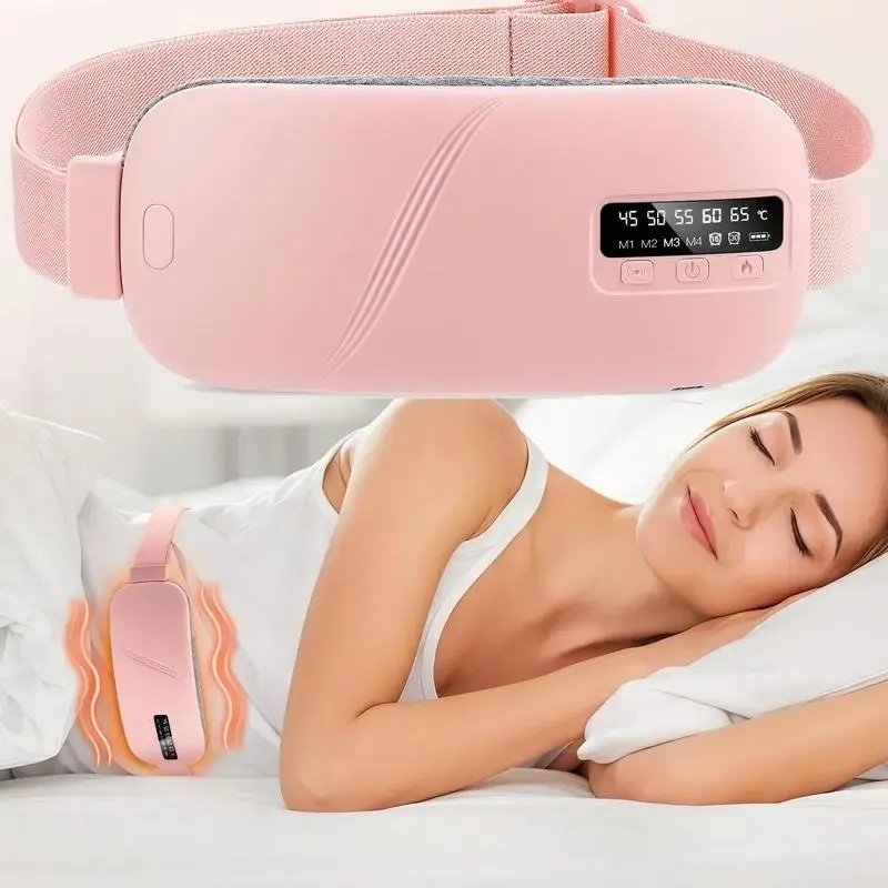 Wireless Menstrual Heating Belt, Slim and Lightweight Design, Adjustable Temperature and Vibration, Ideal for Daily Use, Office, Travel