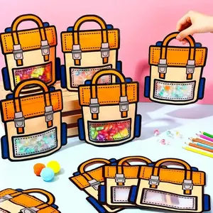 40 Pcs Plastic Hand-held Packaging Bag, Toy Snack Gift Bag, Party Favor Gifts Birthday Party Bags, for Boys Girls Handheld Gift Goodie Bags Backpack