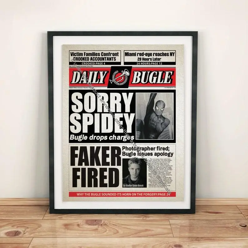 Daily S M Movie Sorry Spidey S M Wall Art Poster, Print All Size Reprint Iconic Guitarist, Photography Prints, Retro Prints, Museum Quality Wall Art, Home Decor,  Poster Frames, Poster Board, Canvases for painting, Canvas Art Wall Decor