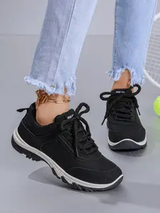 Women's Trail-Ready Casual Sneakers, Lace-Up Footwear with Sturdy Build for Hiking and Outdoor Activities