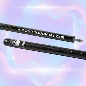 EVO Outlaw Pool Cue with Leather Wrap - Silent Power, Glassfiber Precision, Carbon-Reinforced Butt, 29 in Hybrid Pro Taper, 12.5 mm TIME 3 Tip, Ultra-Stiff 3/8-10 Stainless Joint, 19 to 19.5 oz, Joint Protector Included