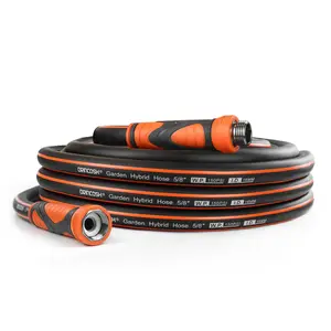 DRINCOSH SRG5825A Male-Female Black orange Garden Hose 5/8 in 25ft