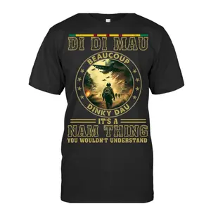 Vietnam Veteran Di Di Mau Vietnam War Memory Memorial Day T-Shirt Breathable Unisex Fabric High-Quality Print Perfect for Everyday Wear Gifts