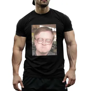 Trailer Park Boys Bubbles Portrait T-Shirt - SuperRipple Junction, 100 Cotton, Round Neck, Casual Fit for Men and Women