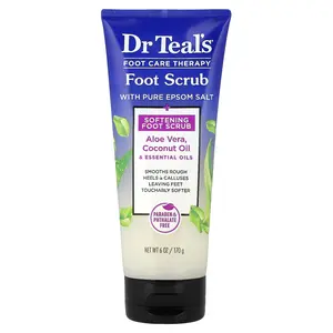 Dr. Teal's Foot Care Therapy, Foot Scrub with Pure Epsom Salt, 6 oz (170 g)
