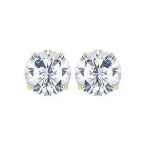 Lab Grown Diamond Stud Earrings - 14K Yellow Gold