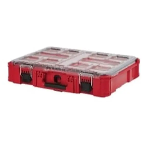 Milwaukee Electric Tools MLW48-22-8430 Packout Durable Tool Organizer - Fashionable Travel-Ready Hardware Storage Case, Packout Durable Organizer