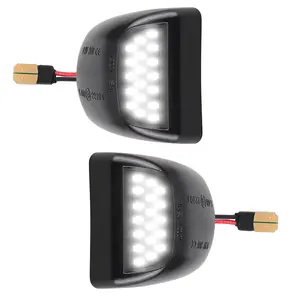 2pcs LED License Plate Lights 12V – Super Bright White Waterproof Replacement Bulbs for Chevy GMC Trucks, Easy Plug & Play Upgrade