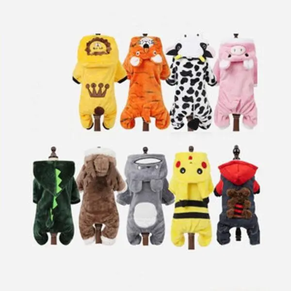 HIPIDOG Cute Dinosaur Pet Hoodie, Halloween Dog Costume, Cozy Puppy Sweatshirt, Small Dog Cat Hoodie, Funny Pet Outfit for Halloween, Christmas & Holiday Gift