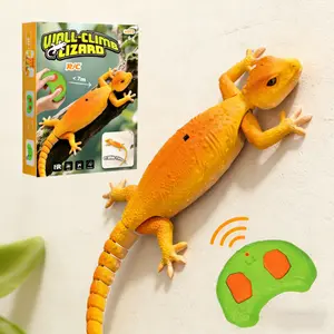 Wall Climbing Lizard,Wall Crawler Gecko Remote Control Car,Floor Ceiling Crawling Electric Lizard Rc Robot Toy,Easter Basket Stuffers Birthday Gifts Cool Toys