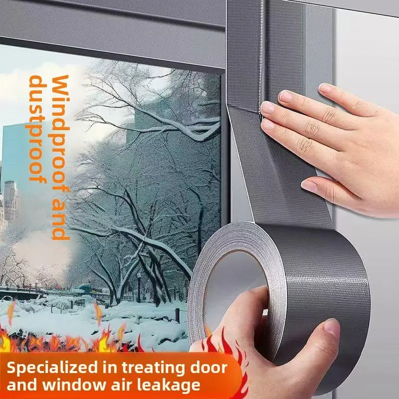 Winter Wall Leak Blocker Door and Window Weatherproof Sealing Tape 5cm x 50m Windproof Waterproof Insulating Adhesive for Home Insulation