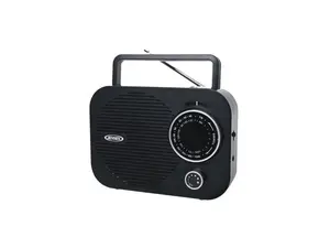 JENSEN Portable AM/FM Radio w/ Aux jack (black) MR-550-BK