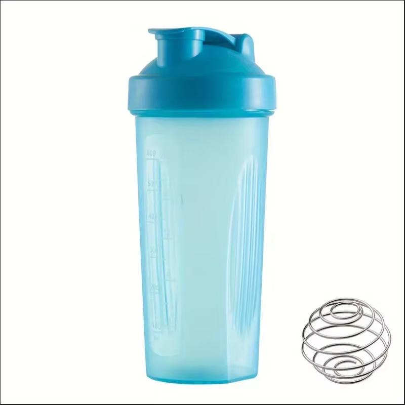 Large Sports Shaker Cup With Metal Stirring Ball For Protein Powder Shake Drink Mixing Sports Water Bottle Suitable For Sports