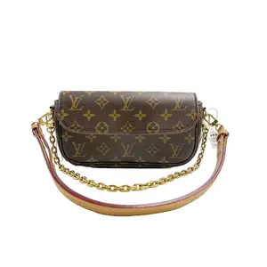 Pre-owned louis france Shoulder Bags Vuitton Wallet On Chain Ivy Monogram Canvas Gold Tone Chain H2 06944