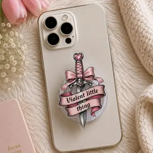 Violent Little Thing Dagger MagSafe Phone Grip: Dark Coquette Gothic Aesthetic Magnetic Phone Holder, Spicy Romance Booktok Girl Kindle Gift