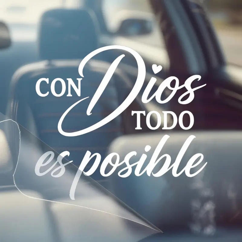 Spanish Inspirational Car Decal | Summervibes Con Dios Todo Es Posible | Vinyl Sticker | Multiple Colors Available | Faith Decal Waterbottle Stickers, Laptop Stickers Fit for Cars Windows Bumpers Trucks Motorcycles or Any Other Smooth Surface