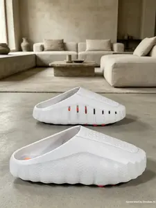 New Thick Sole Casual Fit Sport Lazy One-Step on Slip-On Sandals, Eva Material, All Seasons, Shock Absorption, Massage