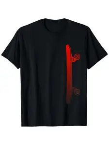 Skateboarding Clothing for Both Men And Women, Featuring a Skateboarder Design on a T-Shirt.Available in Black And White, These Shirts Are Made from Ultra-Soft And Breathable Material