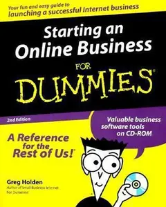 USED-Starting an Online Business For Dummies by Greg Holden (Paperback)
