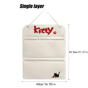 1pc for Doll Hanging Bag, Felt Hanging Bag, for Doll Wall-Mounted Display Stand, Door Rear Hanging Bag, Suitable for Dolls, Stuffed Toys, Plush for Dolls, Storage Display Stand, Suitable for Behind The Door, on The Wall, Bedroom, Storage Hanging Bag
