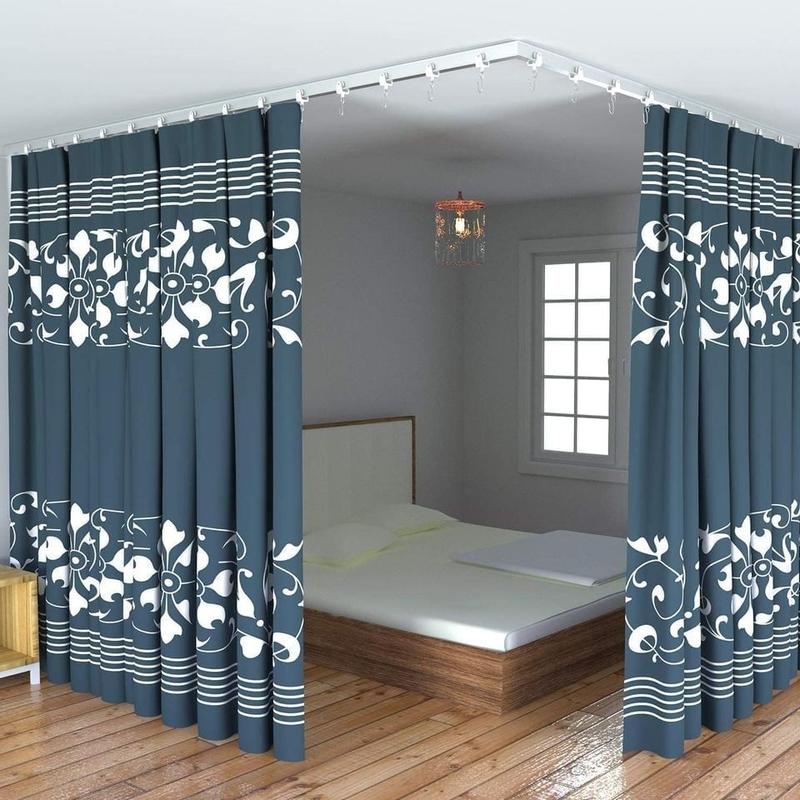 Ceiling Curtain Track Bendable Mount Rail Bunk Bed Bay Window Room Divider 3m/9.8ft curtain track
