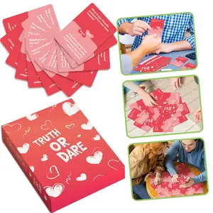 New Version 50-Piece Truth or Dare Couple Interaction Game Cards, Home Party Fun Card Set, Bedroom Leisure Entertainment
