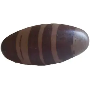 Shiva Lingam Stone 4 Inch — Sacred Narmada River Egg Stone India