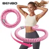 BENBO Spring Fitness Hoop Hula, Soft Anti-Pinch Hoop for Home Workouts,Portable Silent Anti-Pinch Design, 3.3 lbs Weighted Exercise Infinity Hoop