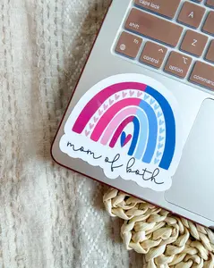 Mom Of Both Sticker - Kindle Sticker - Mom Sticker - Mama Sticker - Water Bottle Sticker -Laptop Sticker - Mother Gift
