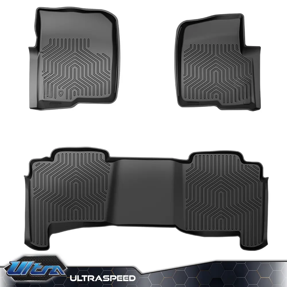 Fit For 2004-2008 Ford F-150 Super Crew Cab All Weather TPE Floor Mats Liners