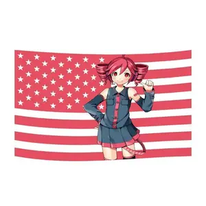 Tapestry  Tapestry kasane teto flag 3x5ft tapestry with brass grommets for college dorm decoration, outdoor party, gift, backyard, Decorative Hanging Girl Room Accessories