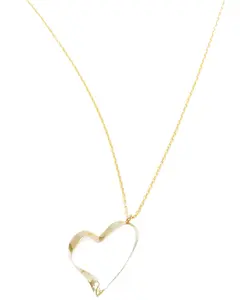 Ink + Alloy Women's Women'S Hope Ribbon Open Heart Necklace - Brnk2400