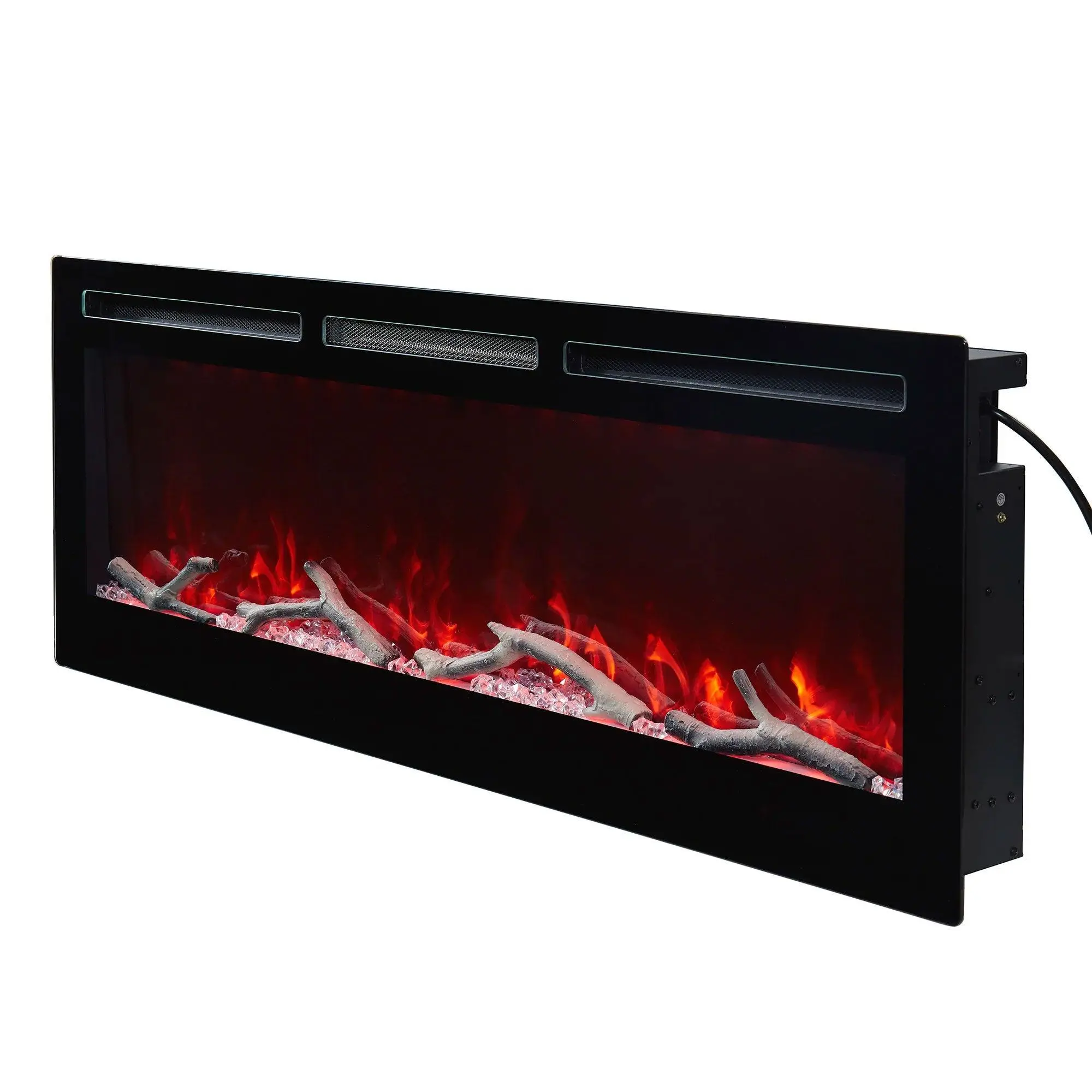 Edyo Living Wall Mount or Recessed Electric Fireplace with Touch Screen, 50 Inch Edyo Living Wall Mount or Recessed Electric Fireplace with Touch Screen, 50 Inch
