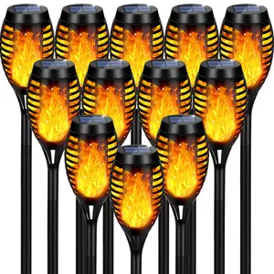 Upgraded 12 Pack Solar Torch Light, Solar Lights Outdoor, with Flickering Flame Waterproof for Garden Decor, Flame Torches for Outside Landscape Porch Yard Pathway Decorations lamp fathersdaygift