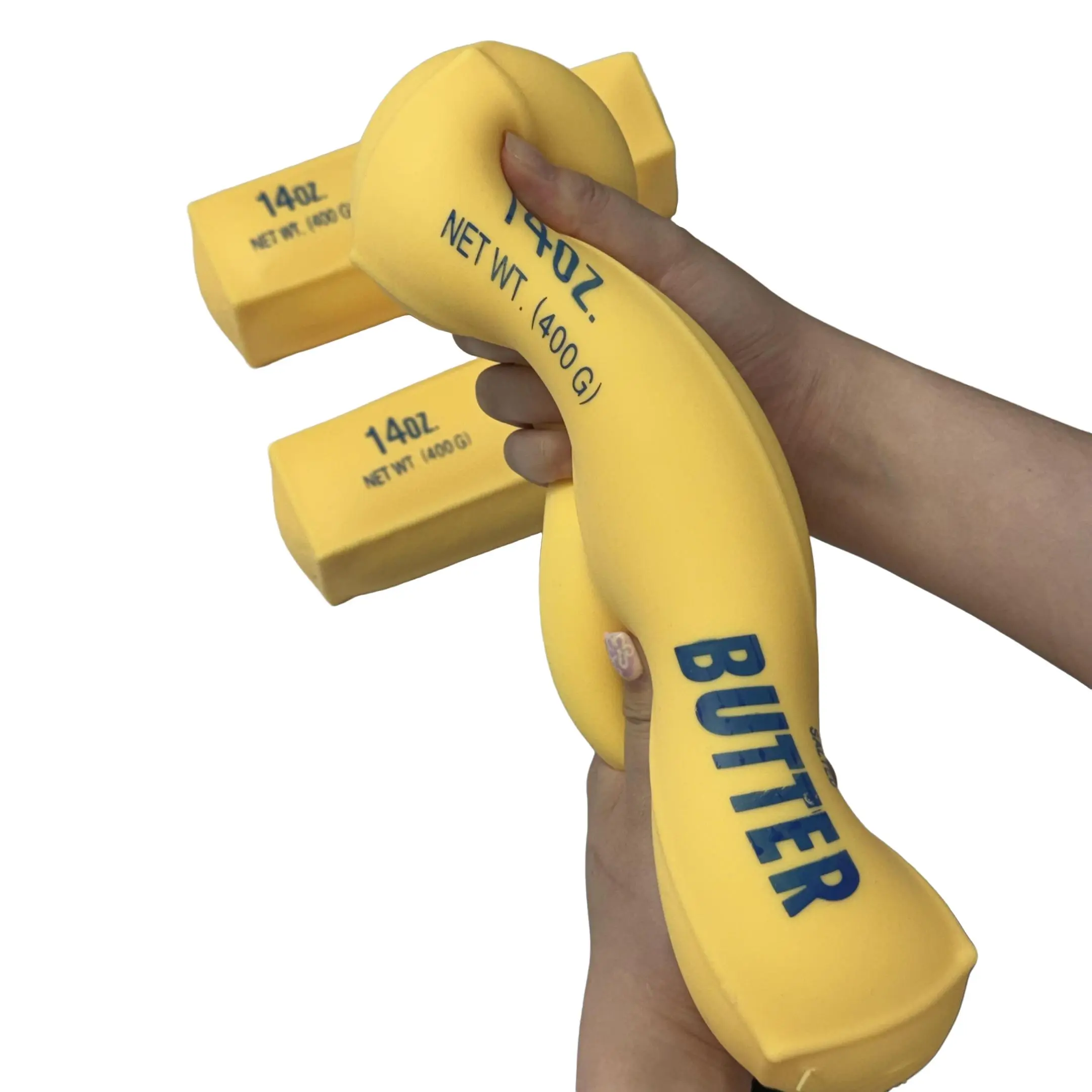 XXL Butter Squish Stick Fidget Toy - Giant Flour-Filled Slow-Rising Squishy, Super Soft Dough-Like Stretchy Sensory Squeeze Toy for Desk Fidgeting, Party Favors, Gift Bags, Collectors (Ages 3+), Stress Relief, Adults, Great For Everyday Fidgeting