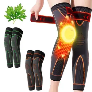 Non-slip Knee Pad, 1 Count Elastic Long Leg Sleeve Bandage for Men Women , Pressurized Knee Pad, Running Sports Warm Leg Accessories, Sports Knee Brace