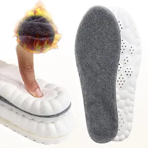 2025 Winter Cozy Winter Ready High Density Faux Shearling Shoe Insoles Breathable & Odor-Resistant Cushioning with Trim-to-Fit Design for All-Day