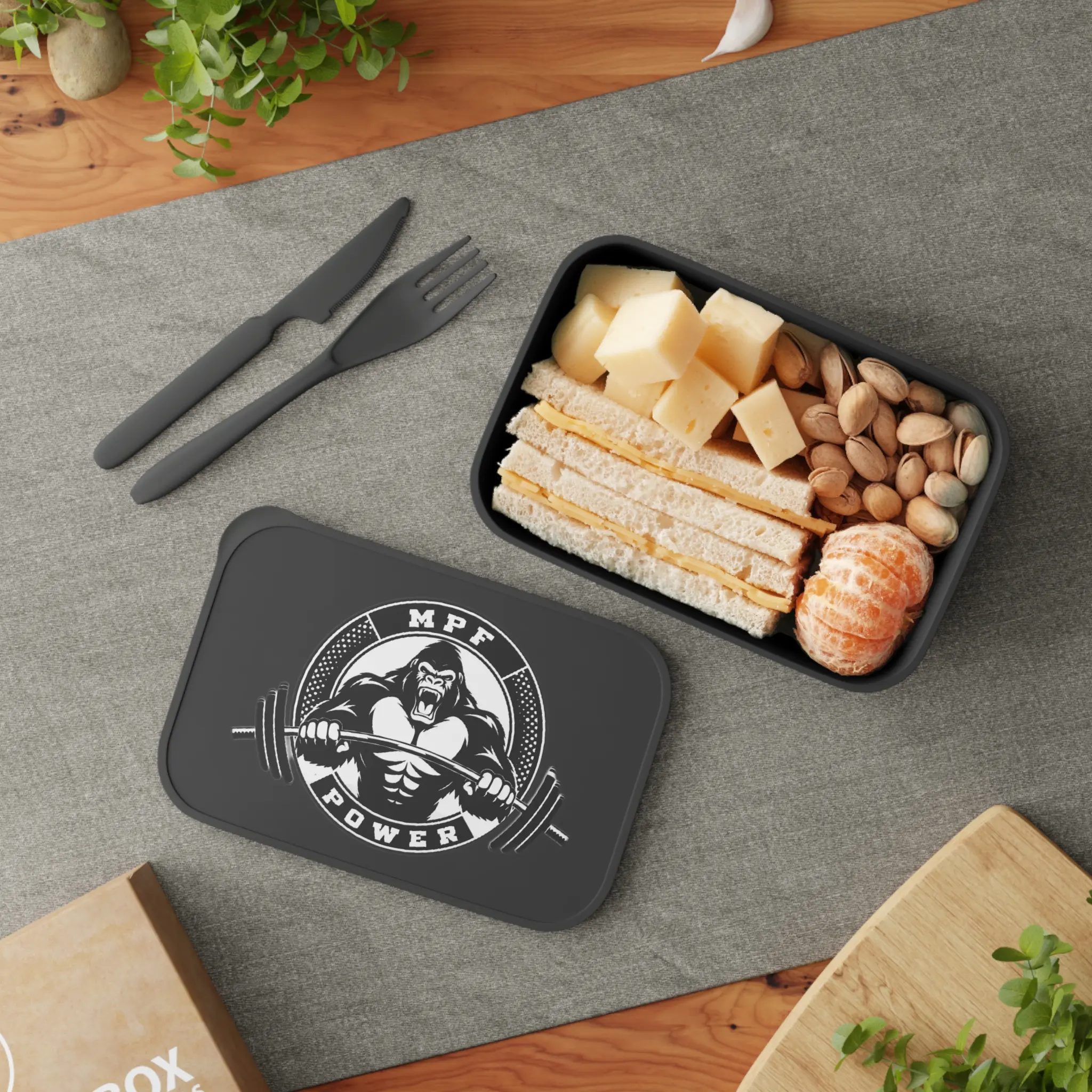 MPF Power Gorilla Weightlifting logo Bento Box